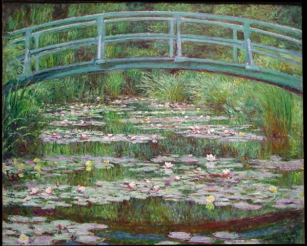 599px Japanese Footbridge Claude Monet