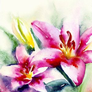 watercolor painting ideas for flowers
