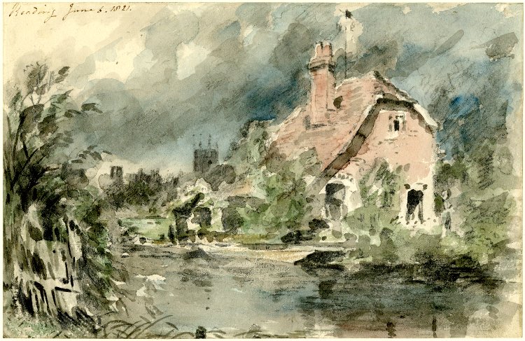 A cottage near Reading by John Constable
