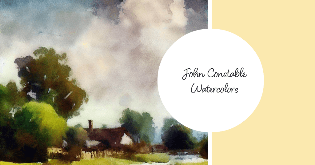 John Constable's Watercolors - ai art