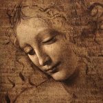 Leonardo da Vinci's Watercolors - Head of a woman