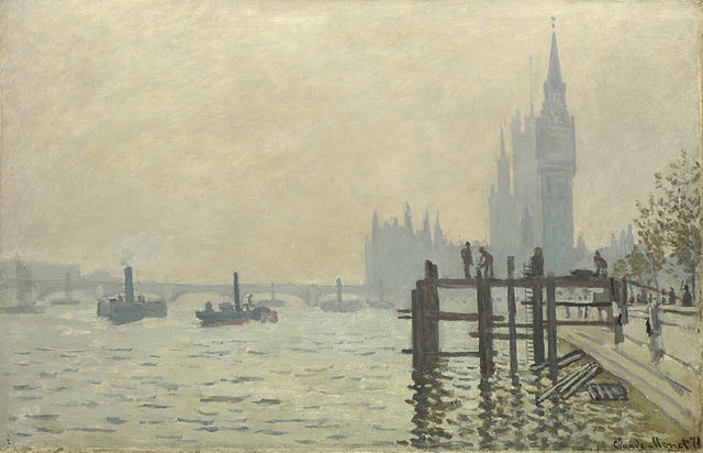 Monet The Thames at Westminster 1871 Westminster