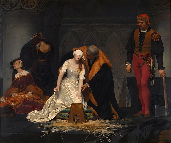 575px PAUL DELAROCHE Ejecucion de Lady Jane Grey National Gallery de Londres 1834