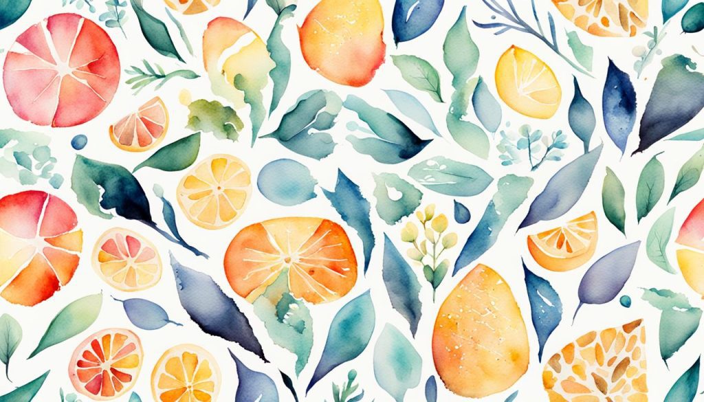 Create Textures and Patterns with Watercolor - flower pattern