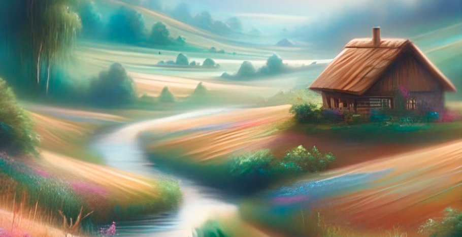 Pastel Painting for Beginners - countryside landscape
