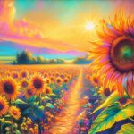 pastle sunflower field transformed