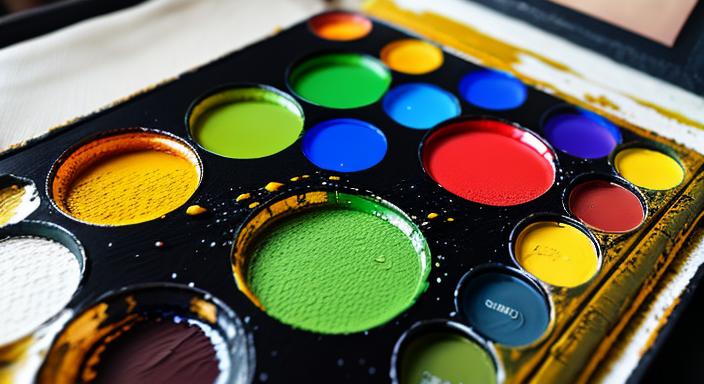 Learn How to Mix Oil Paints - palette