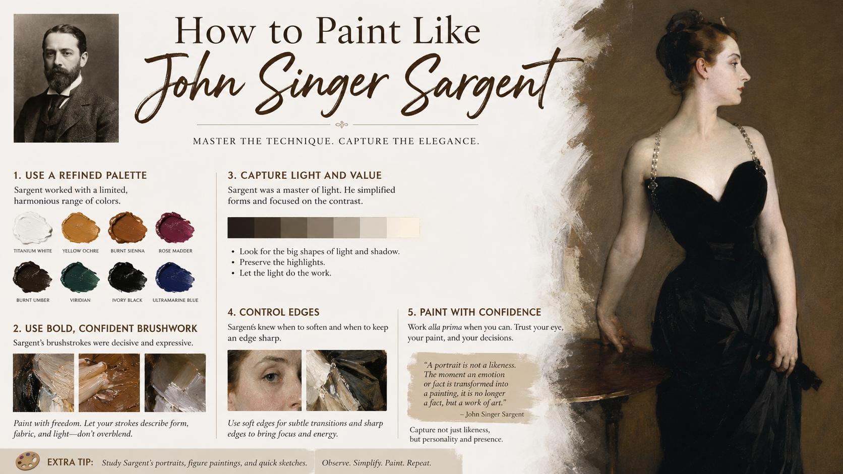 How to paint like John Singer Sargent banner