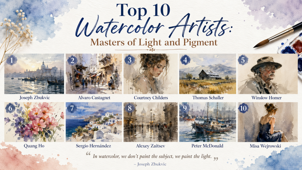 Top 10 Watercolor Artists: Masters of Light and Pigment