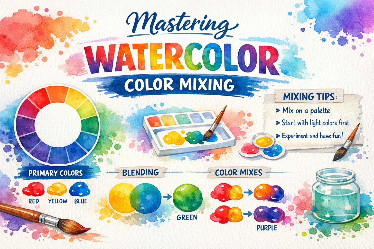 Guide to Mastering Watercolor Color Mixing