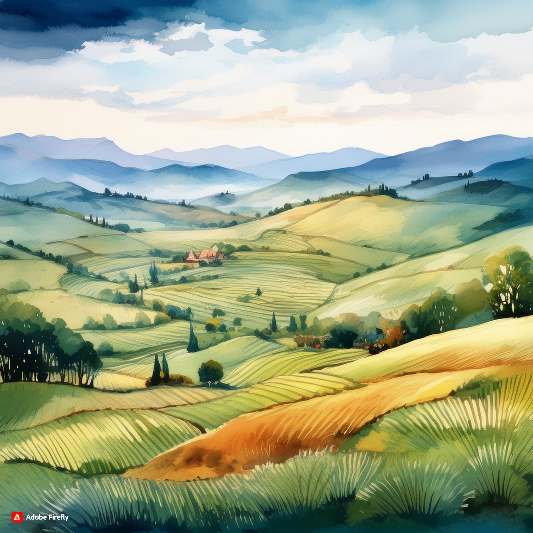 Watercolor Perspective Techniques for Beginners 5 aerial perspective