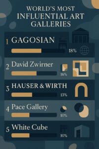 Most influential art galleries ranked by market share and global impact in 2025