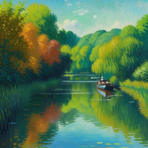 Oil Painting for Beginners - simple river scene