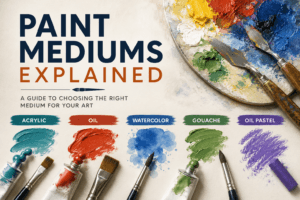 Paint Mediums Explained: Unlocking the Secrets of Artistic Expression 4 Paint Mediums Explained: Art Supplies Guide Banner