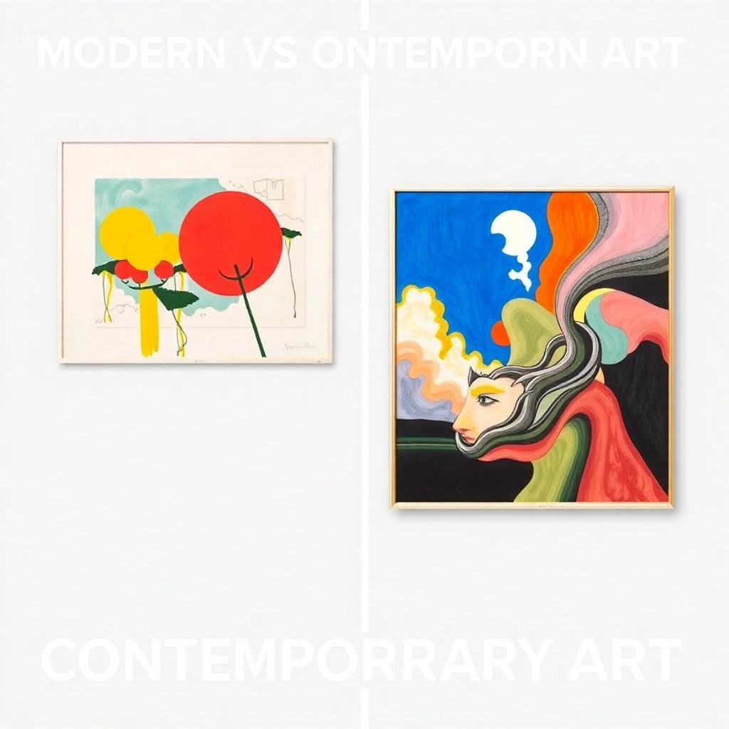 modern vs contemporary art