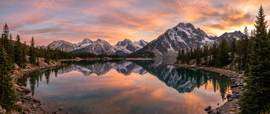 AI Art Prompt Engineering: The Ultimate Guide to Creating Stunning AI-Generated Images 11 Peaceful mountain lake at golden hour