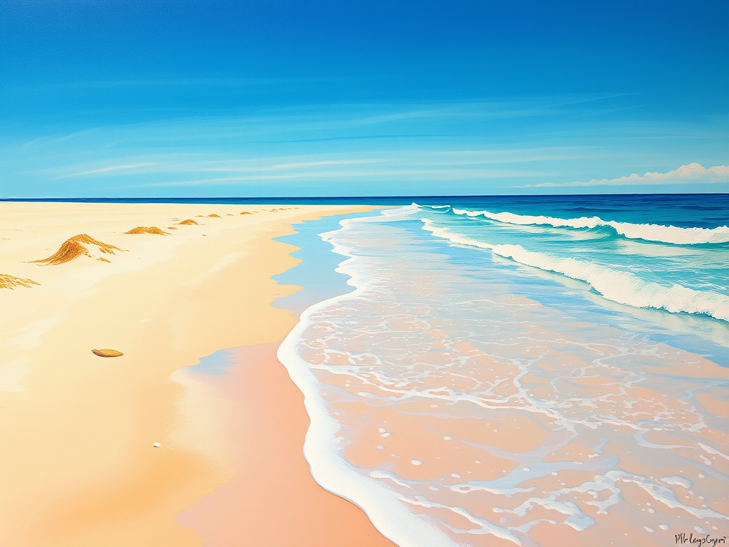 Painting Techniques for Beginners & Beyond: From Basic Strokes to Advanced Styles 6 acrylic painting of beach