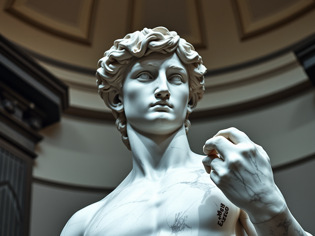 Michelangelo: The Amazing Artist Who Changed History Forever 3 Michelangelo: The Amazing Artist Who Changed History with sculpture of David