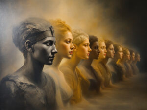 The Evolution of Portrait Painting Through the Ages 4 The Evolution of Portrait Painting Through the Ages - row of portraits