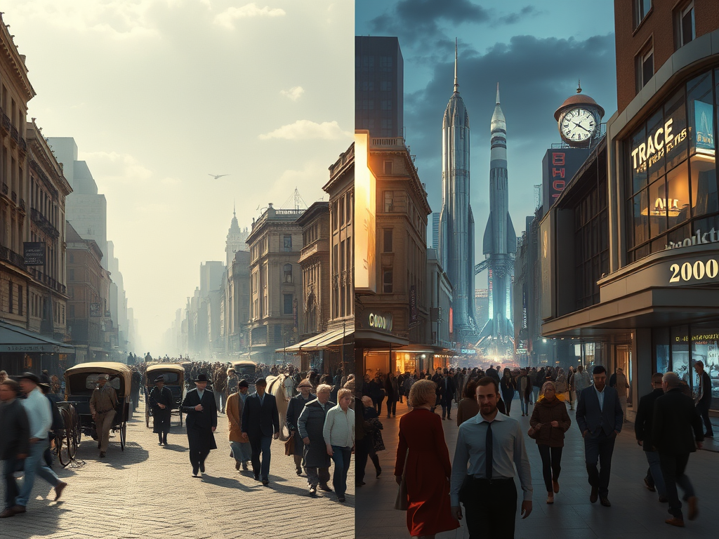 how different the world was in 1900 compared to 2000