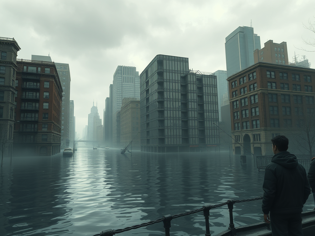 manifest destiny depicts a flooded brooklyn sparking conversations about the