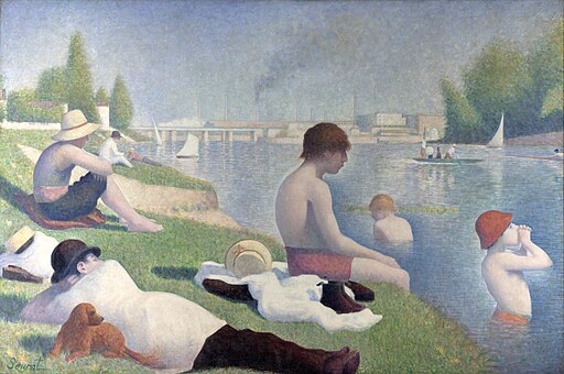 Georges Seurat Pointillism and Neo-Impressionism Master 4 Baigneurs a Asnieres
