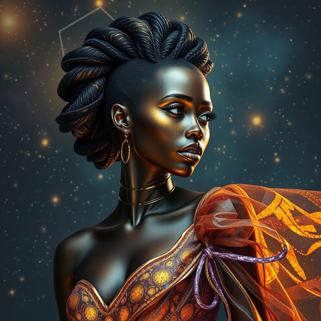 Rebellious Art: How Underground Movements Redefined Beauty Standards Through History 6 cyborg african woman