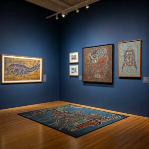 Indigenous Painting in Culture: Art That Tells a Story 6 display of works by Hookey Morrisseau and Reihana