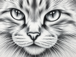 The Timeless Allure of Still Life Painting: History, Techniques, and Inspiration 5 drawing fur on a cat with lots of tiny lines