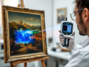 Authenticating Artwork: Scientific Methods to Detect Forgery in Painting 2 examiningimage
