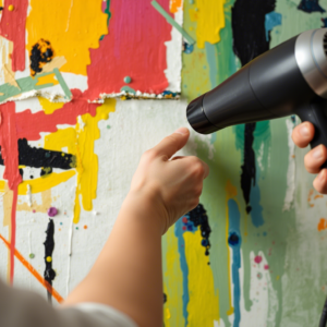 How to Make Paint Dry Faster: Tips and Techniques 7 hairdryer action