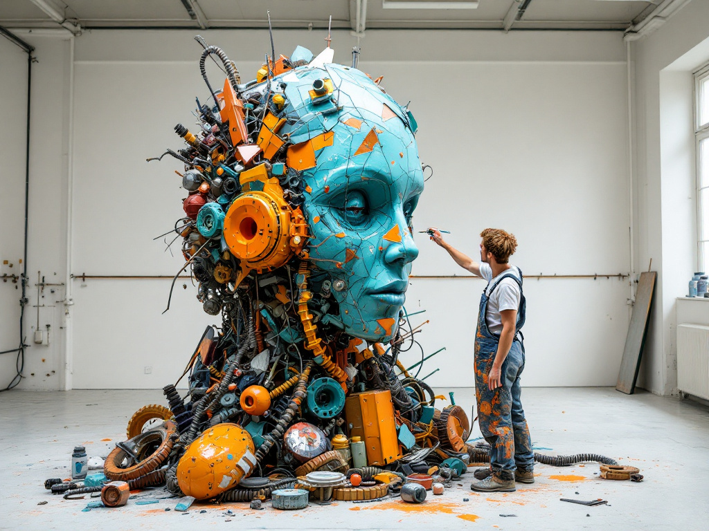 The Amazing World of Sustainable Art: Making Cool Art and Helping Our Planet! 3 sustainable art sculpture