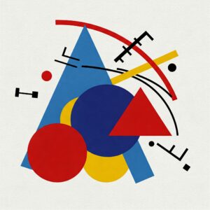 How to Discover Meaning in Abstract Art: Your Personal Adventure Through Color and Shape! 10 Abstract art example with bright colors and geometric shapes