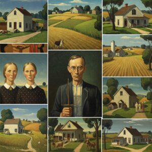 Grant Wood: The Artist Who Painted America's Heart 6 Grant Woods Regionalist style