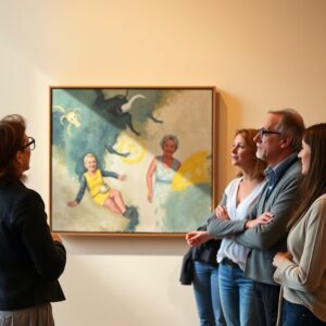 How to Appreciate Art: A Beginner's Guide 12 Small group discussing artwork interpretations together