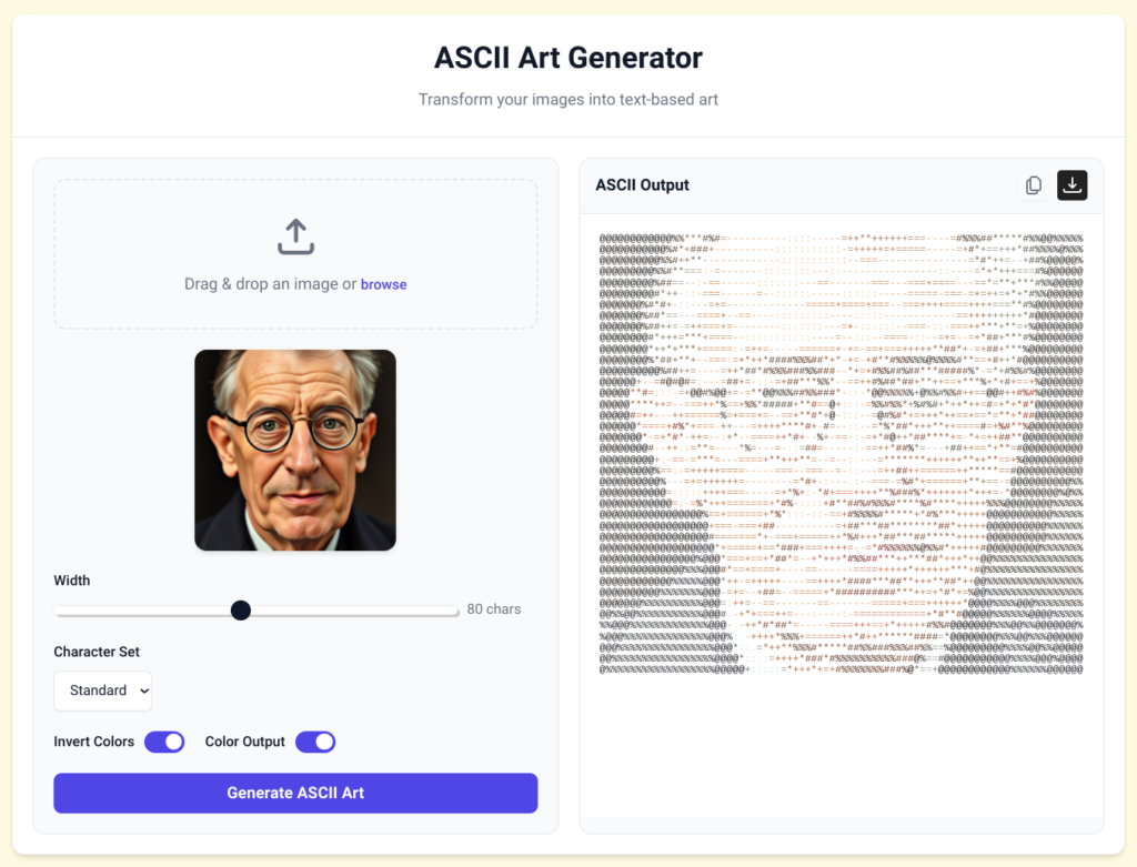 ASCII Art Generator: Transform Images into Text-Based Masterpieces