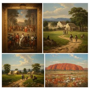 Colonial European influence on Southern hemisphere painting development