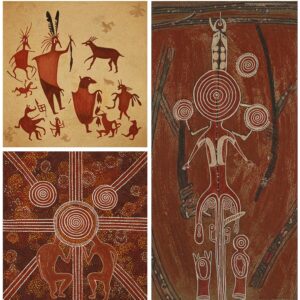 Indigenous painting traditions across Northern and Southern hemispheres