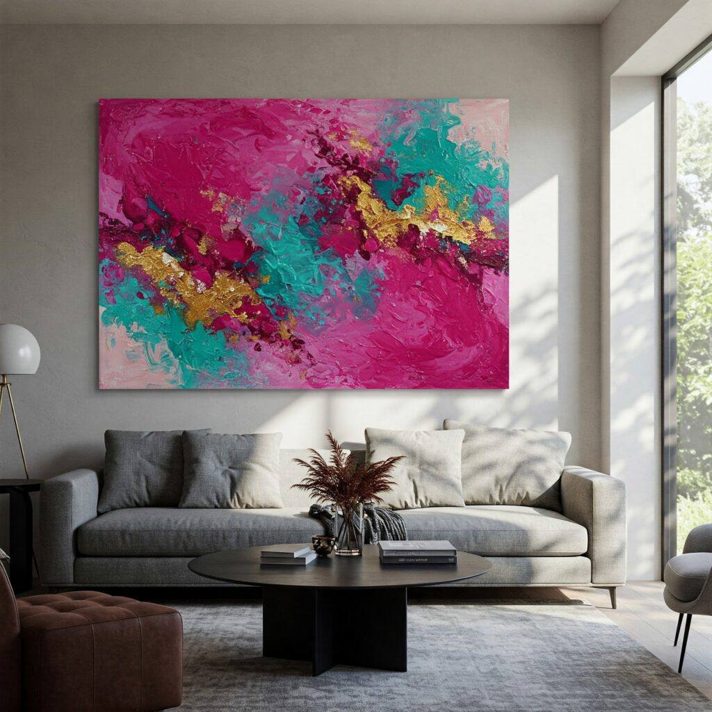 art for interior design: loinge area