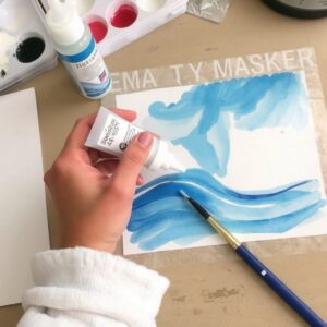 Aquarelle Painting Techniques: A Complete Guide for Beginners and Beyond 8 masking fluid use