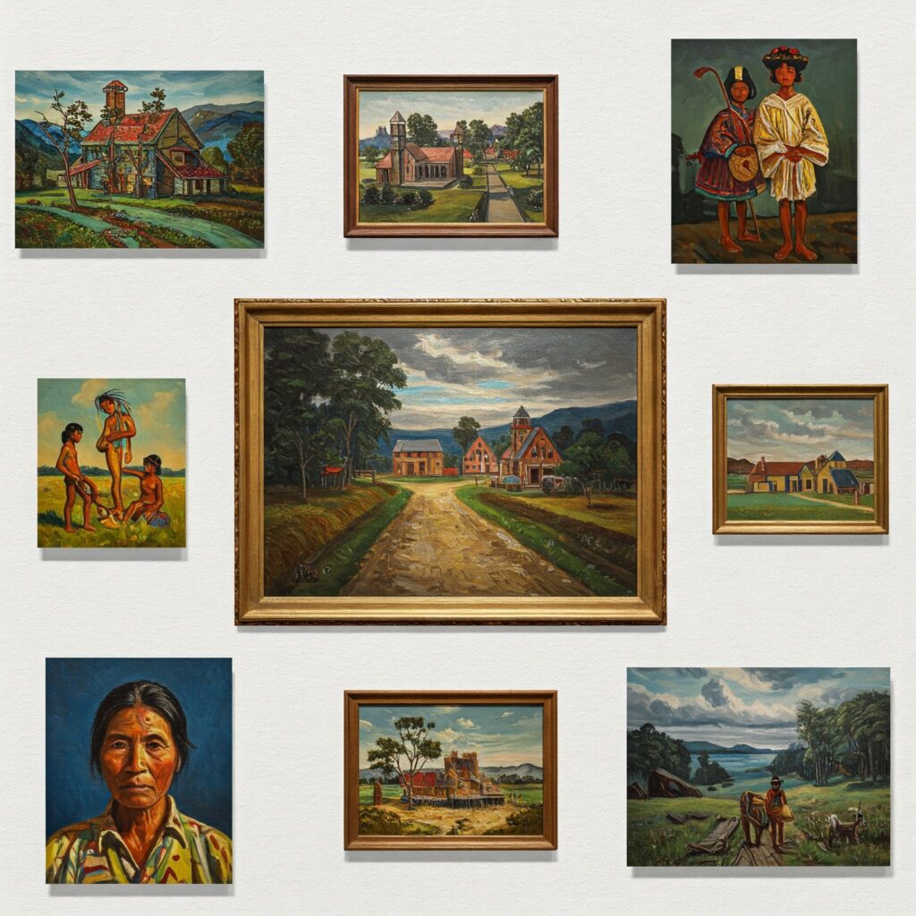 Modern cross-hemispheric artistic exchange between Northern and Southern painters