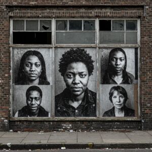 Guide to Modern Street Art Styles: Transforming Urban Landscapes with Creativity and Rebellion 4 monochromeportraits1700029197400220571