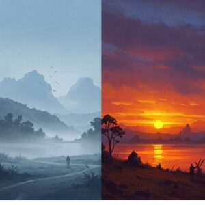 Northern vs Southern Hemisphere Painters: A Comprehensive Exploration of Style, Influences & Cultural Impact 9 northern vs southern light landscape comparison