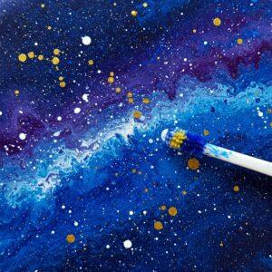 Let's Explore Awesome Art Techniques Together! 4 plattering paint by flicking a toothbrush