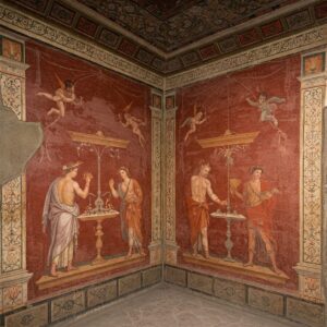 Fresco Painting: A Guide to the Timeless Art of Painting on Plaster 8 Ancient Roman fresco artwork from the Villa of the Mysteries in Pompeii