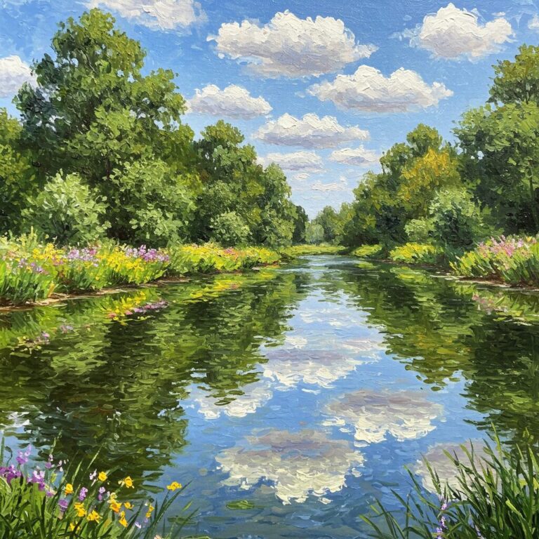 Scenery art impressionist style