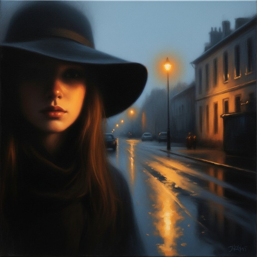 sfumato technique in a contemporary painting