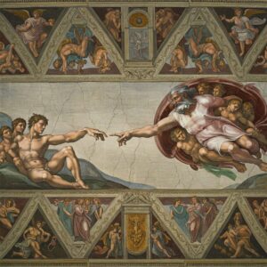 Fresco Painting: A Guide to the Timeless Art of Painting on Plaster 4 Michelangelo's Creation of Adam fresco painting in the Sistine Chapel