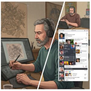 successful online artists social media