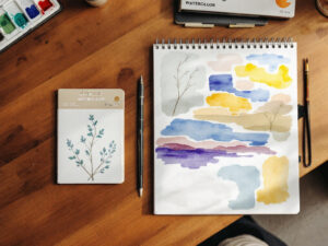 Choosing the Perfect Watercolor Paper Pads for Your Art Projects 4 various sizes of watercolor paper pads